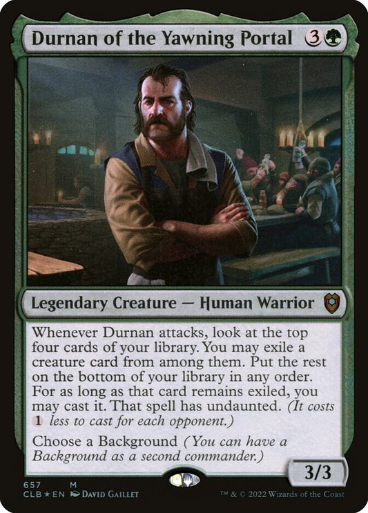 MTG Card Title: Durnan of the Yawning Portal CLB/657