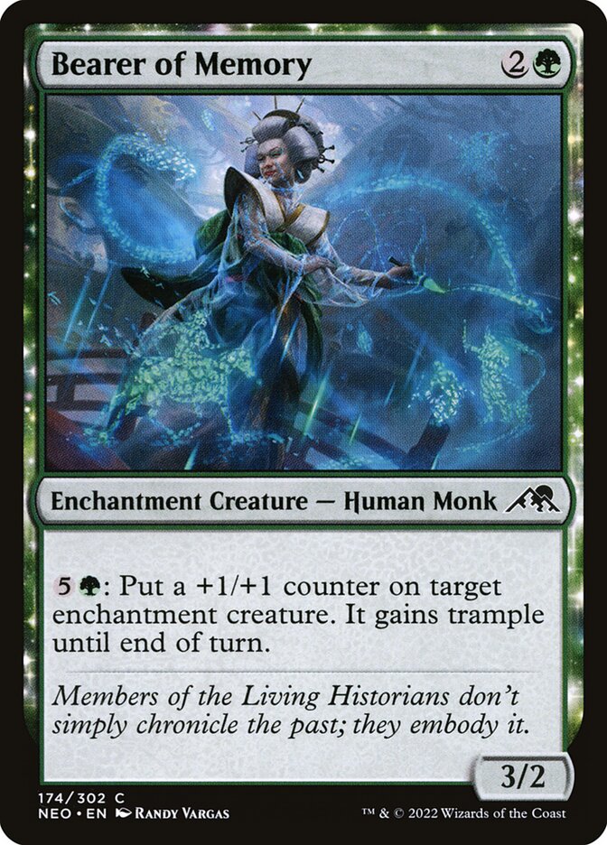 MTG Card Title: Bearer of Memory NEO/174