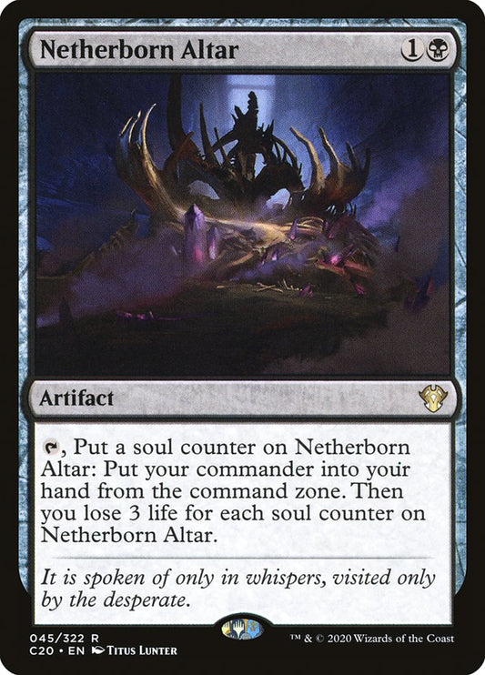 MTG Card Title: Netherborn Altar C20/45