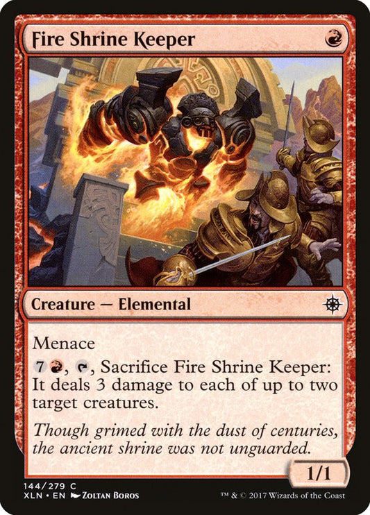 MTG Card Title: Fire Shrine Keeper XLN/144