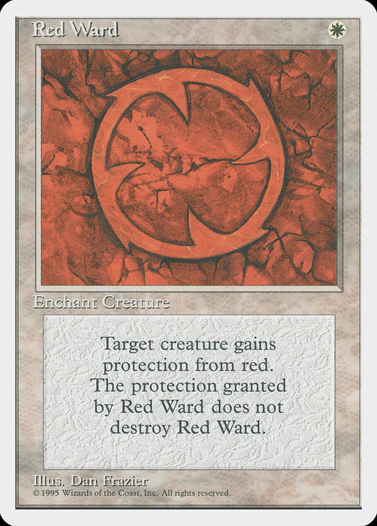 MTG Card Title: Red Ward 4ED/44