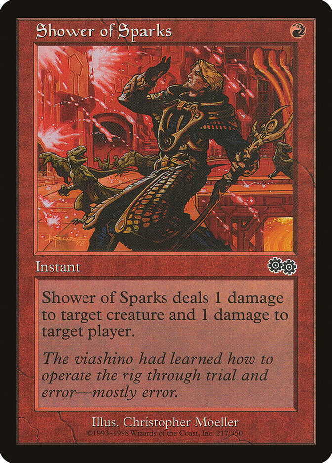 MTG Card Title: Shower of Sparks USG/217
