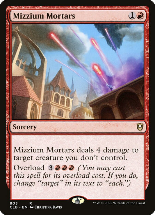 MTG Card Title: Mizzium Mortars CLB/803