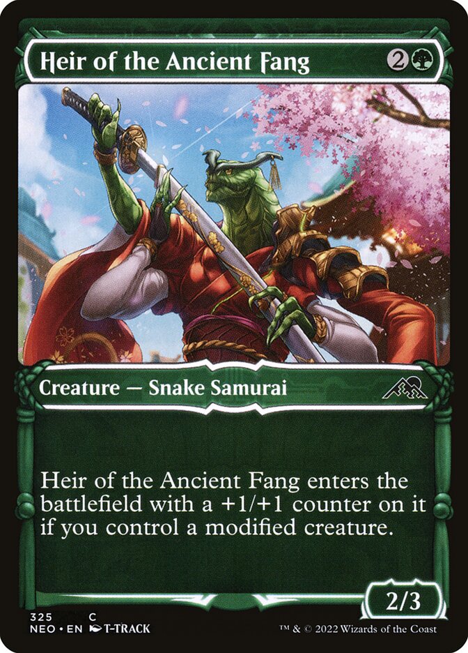MTG Card Title: Heir of the Ancient Fang NEO/325