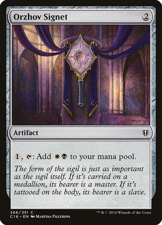 MTG Card Title: Orzhov Signet C16/266
