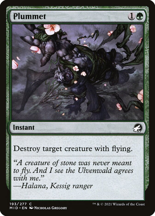 MTG Card Title: Plummet MID/193
