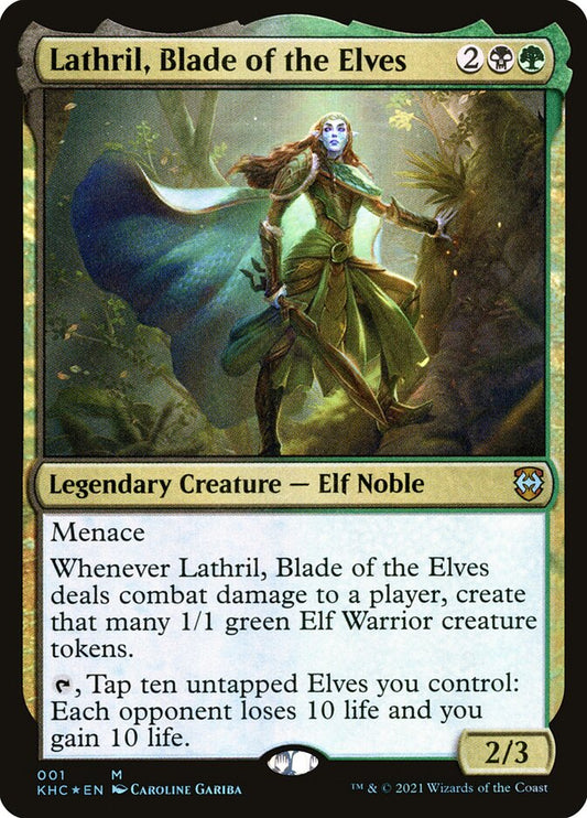 MTG Card Title: Lathril, Blade of the Elves KHC/1