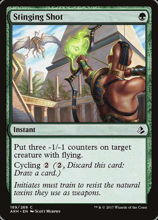 MTG Card Title: Stinging Shot AKH/189