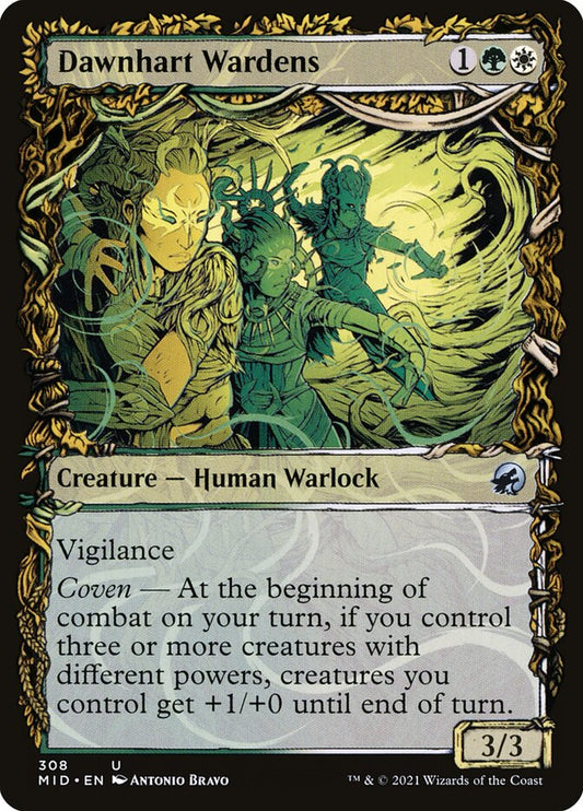 MTG Card Title: Dawnhart Wardens MID/308