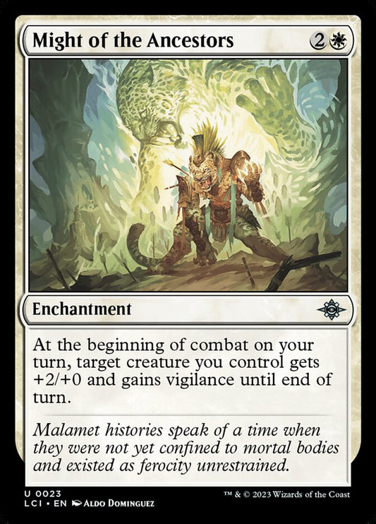 MTG Card Title: Might of the Ancestors LCI/23