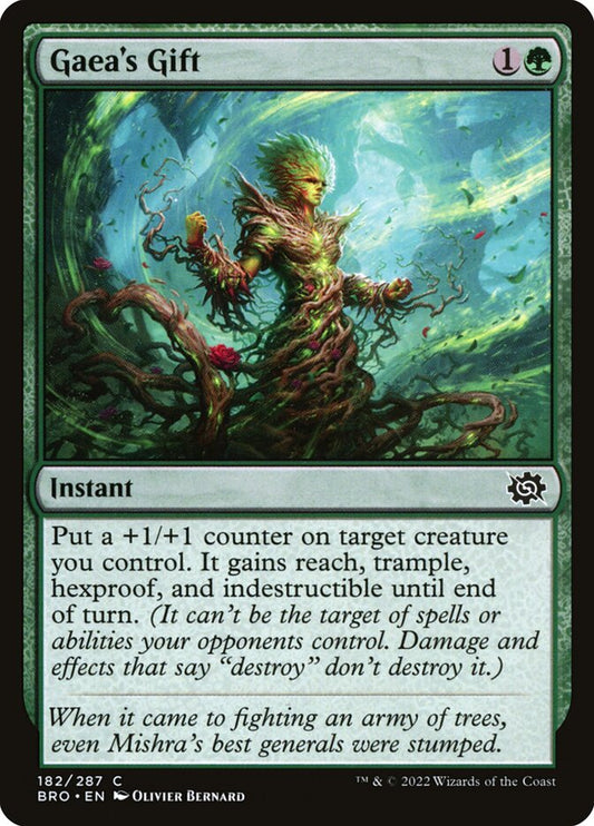 MTG Card Title: Gaea's Gift BRO/182