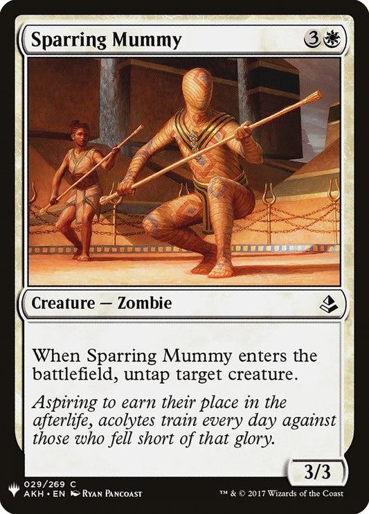 MTG Card Title: Sparring Mummy PLST/AKH-29