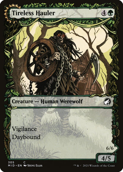 MTG Card Title: Tireless Hauler // Dire-Strain Brawler MID/305