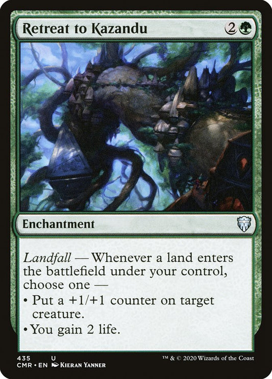 MTG Card Title: Retreat to Kazandu CMR/435