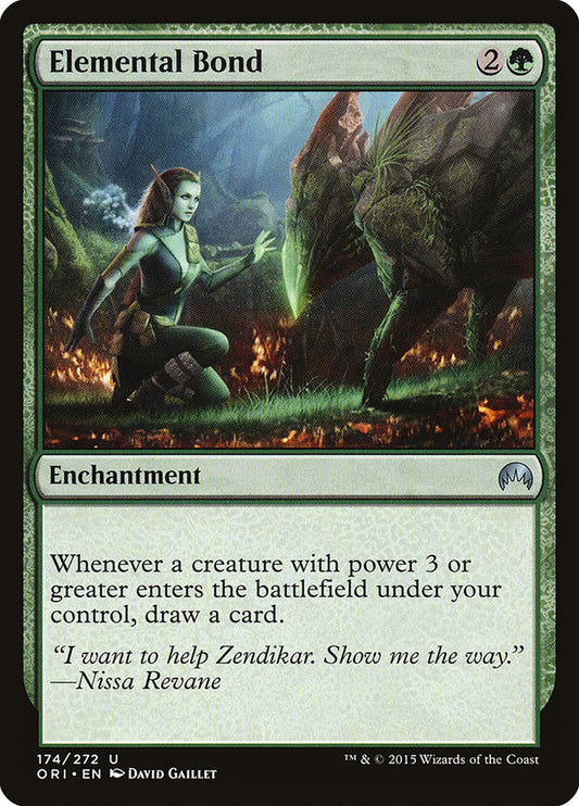 MTG Card Title: Elemental Bond ORI/174