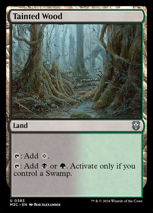 MTG Card Title: Tainted Wood M3C/383