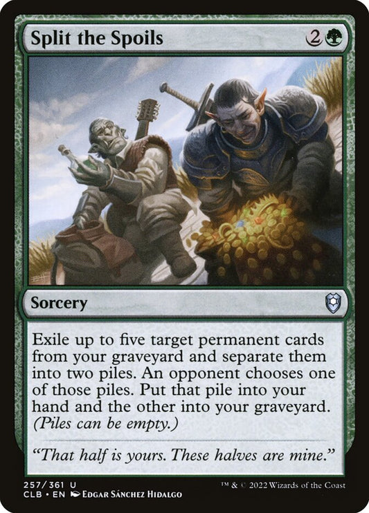 MTG Card Title: Split the Spoils CLB/257