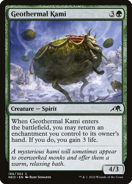 MTG Card Title: Geothermal Kami NEO/186