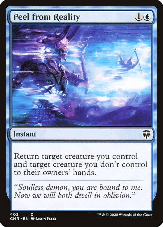MTG Card Title: Peel from Reality CMR/402