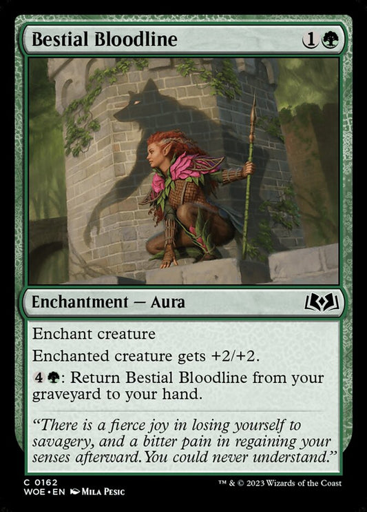 MTG Card Title: Bestial Bloodline WOE/162
