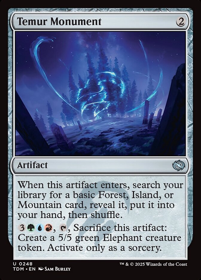 MTG Card Title: Temur Monument TDM/248