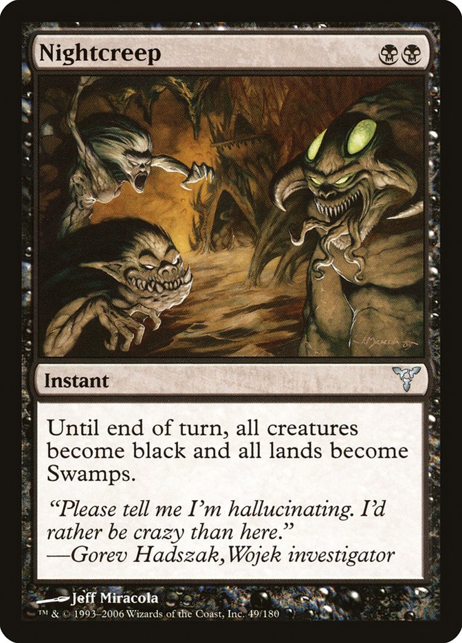 MTG Card Title: Nightcreep DIS/49
