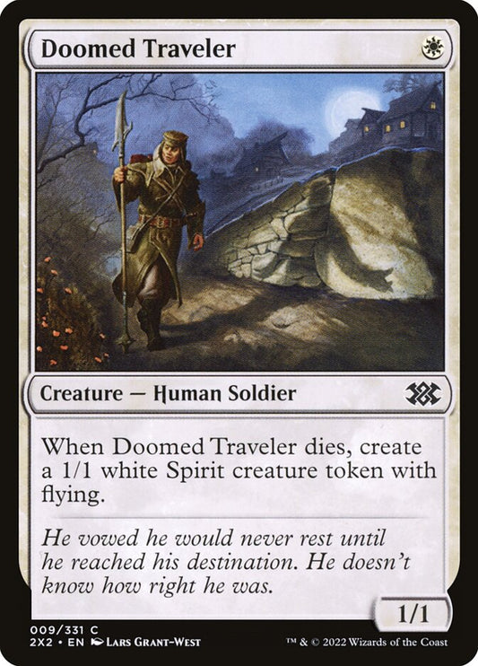 MTG Card Title: Doomed Traveler 2X2/9