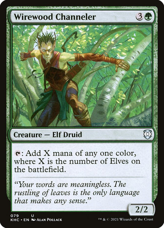 MTG Card Title: Wirewood Channeler KHC/79