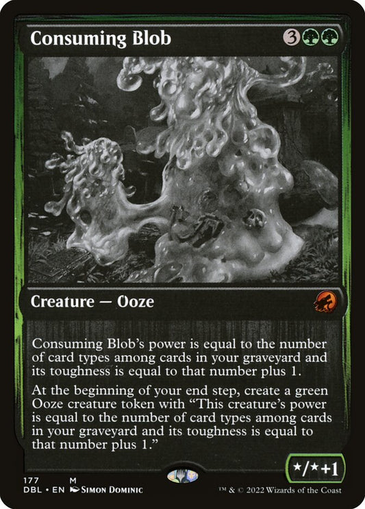 MTG Card Title: Consuming Blob DBL/177