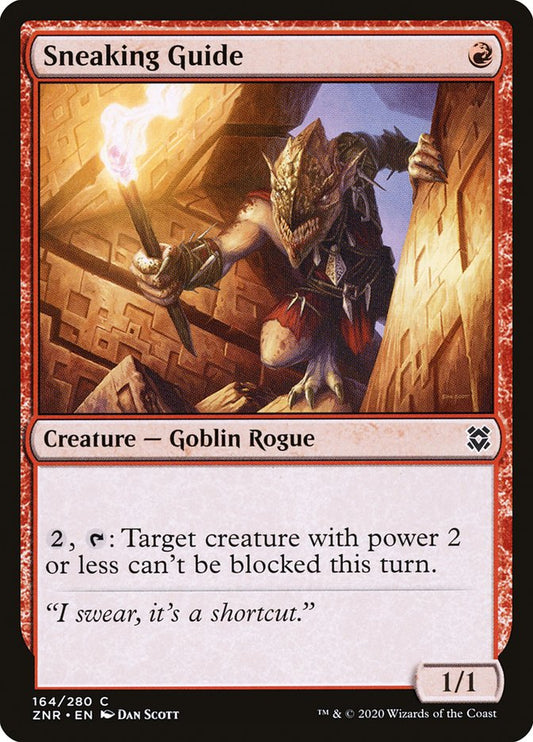 MTG Card Title: Sneaking Guide ZNR/164