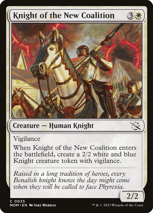 MTG Card Title: Knight of the New Coalition MOM/25
