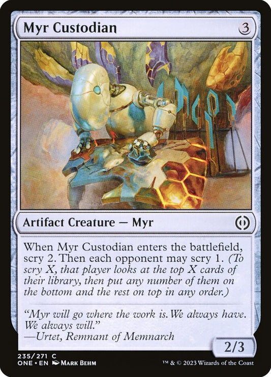 MTG Card Title: Myr Custodian ONE/235