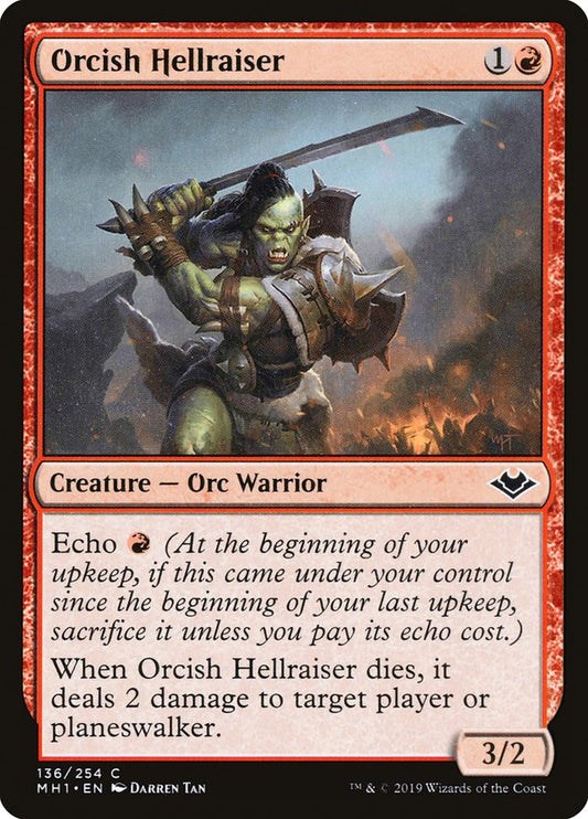 MTG Card Title: Orcish Hellraiser MH1/136