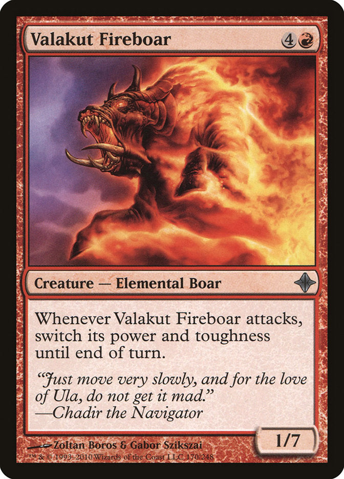 MTG Card Title: Valakut Fireboar ROE/170