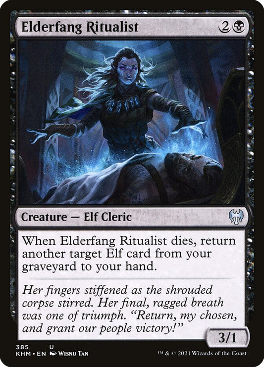 MTG Card Title: Elderfang Ritualist KHM/385