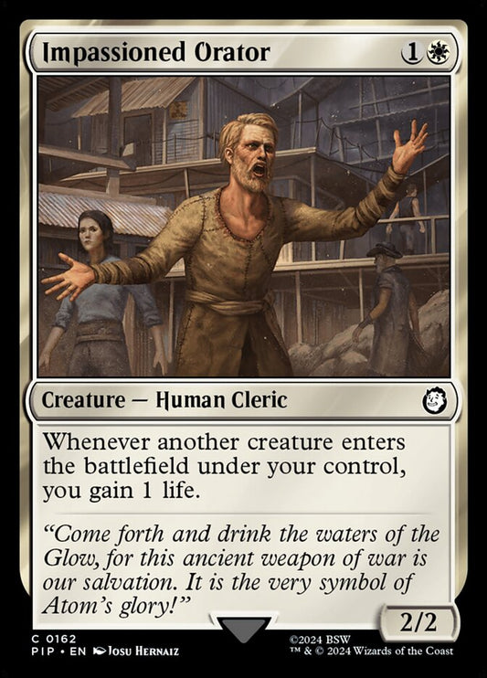 MTG Card Title: Impassioned Orator PIP/162