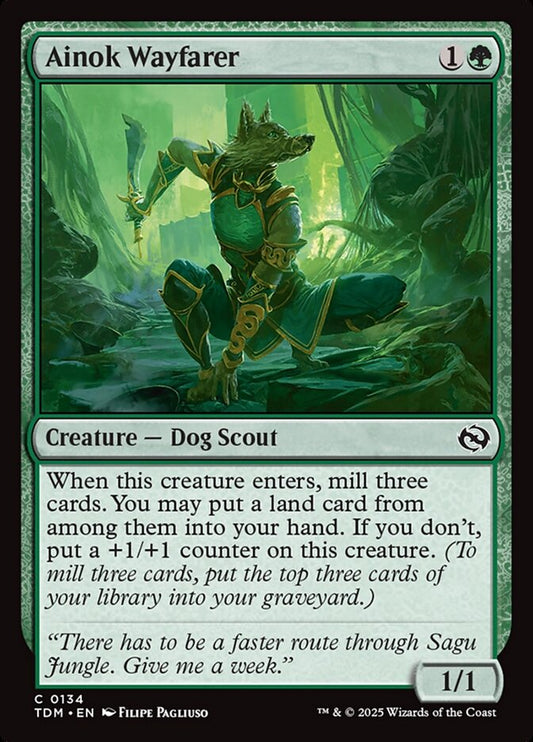 MTG Card Title: Ainok Wayfarer TDM/134