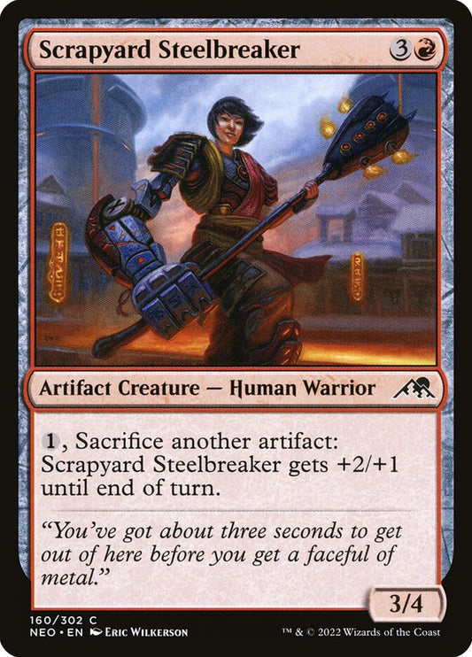 MTG Card Title: Scrapyard Steelbreaker NEO/160