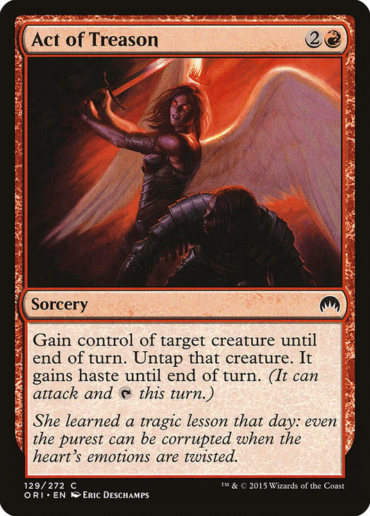 MTG Card Title: Act of Treason ORI/129