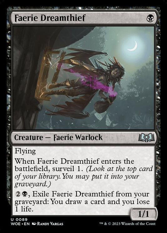 MTG Card Title: Faerie Dreamthief WOE/89