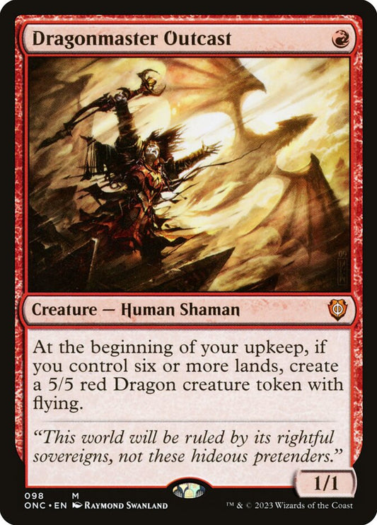 MTG Card Title: Dragonmaster Outcast ONC/98