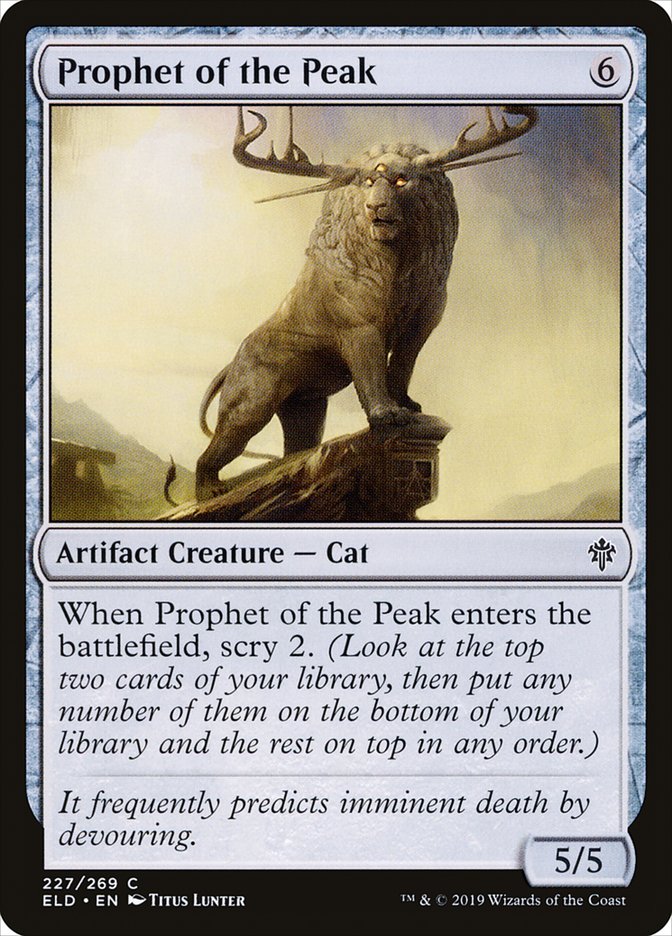 MTG Card Title: Prophet of the Peak ELD/227