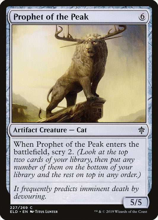 MTG Card Title: Prophet of the Peak ELD/227