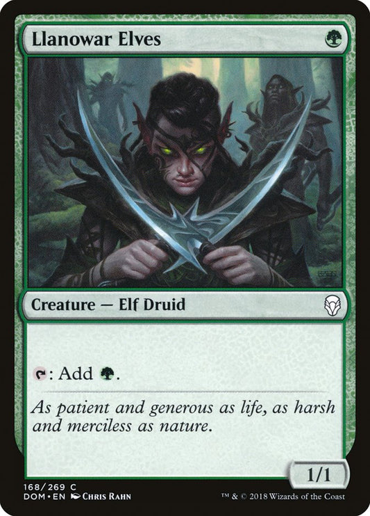 MTG Card Title: Llanowar Elves DOM/168