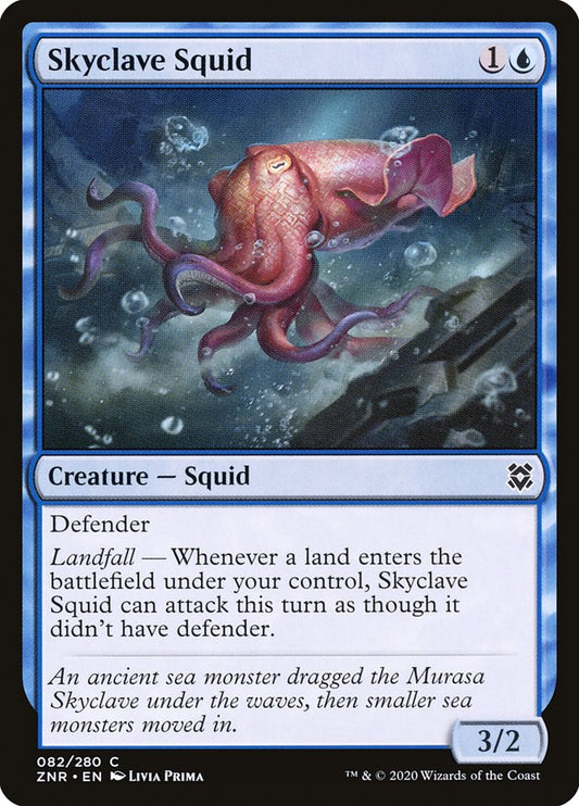 MTG Card Title: Skyclave Squid ZNR/82