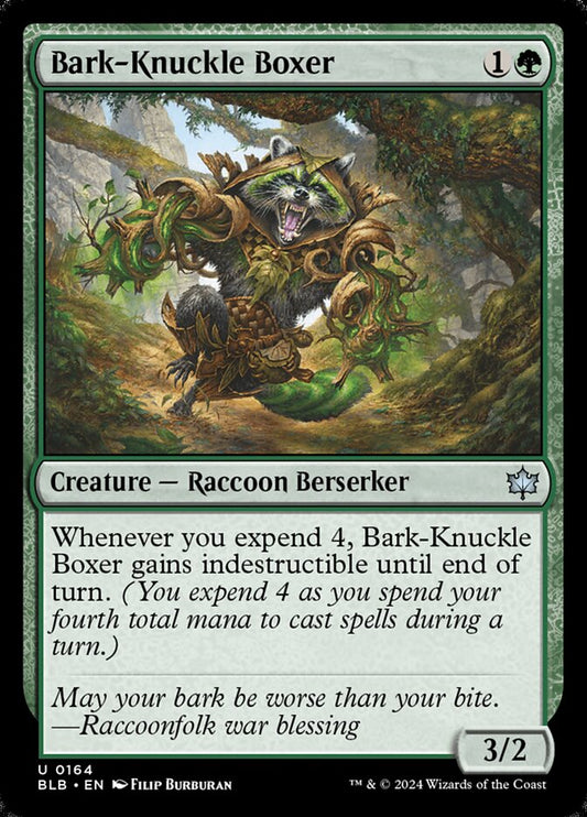 MTG Card Title: Bark-Knuckle Boxer BLB/164