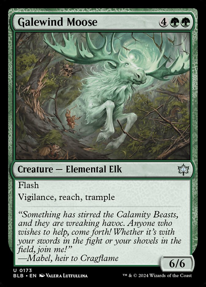 MTG Card Title: Galewind Moose BLB/173