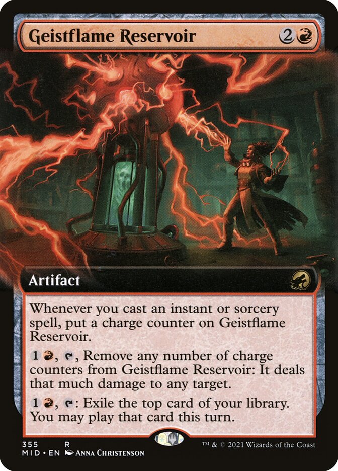 MTG Card Title: Geistflame Reservoir MID/355
