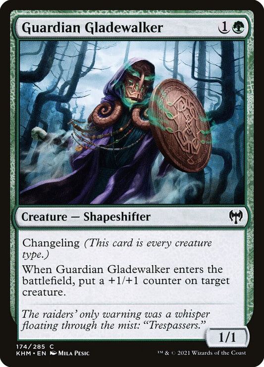 MTG Card Title: Guardian Gladewalker KHM/174