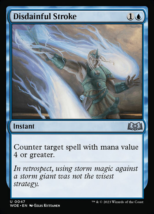 MTG Card Title: Disdainful Stroke WOE/47